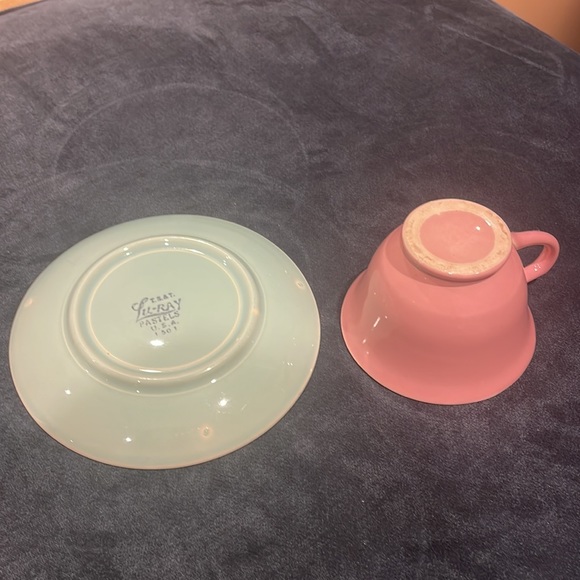 Tea party time!! Vintage Lu-Ray teacup and saucer - Picture 2 of 2